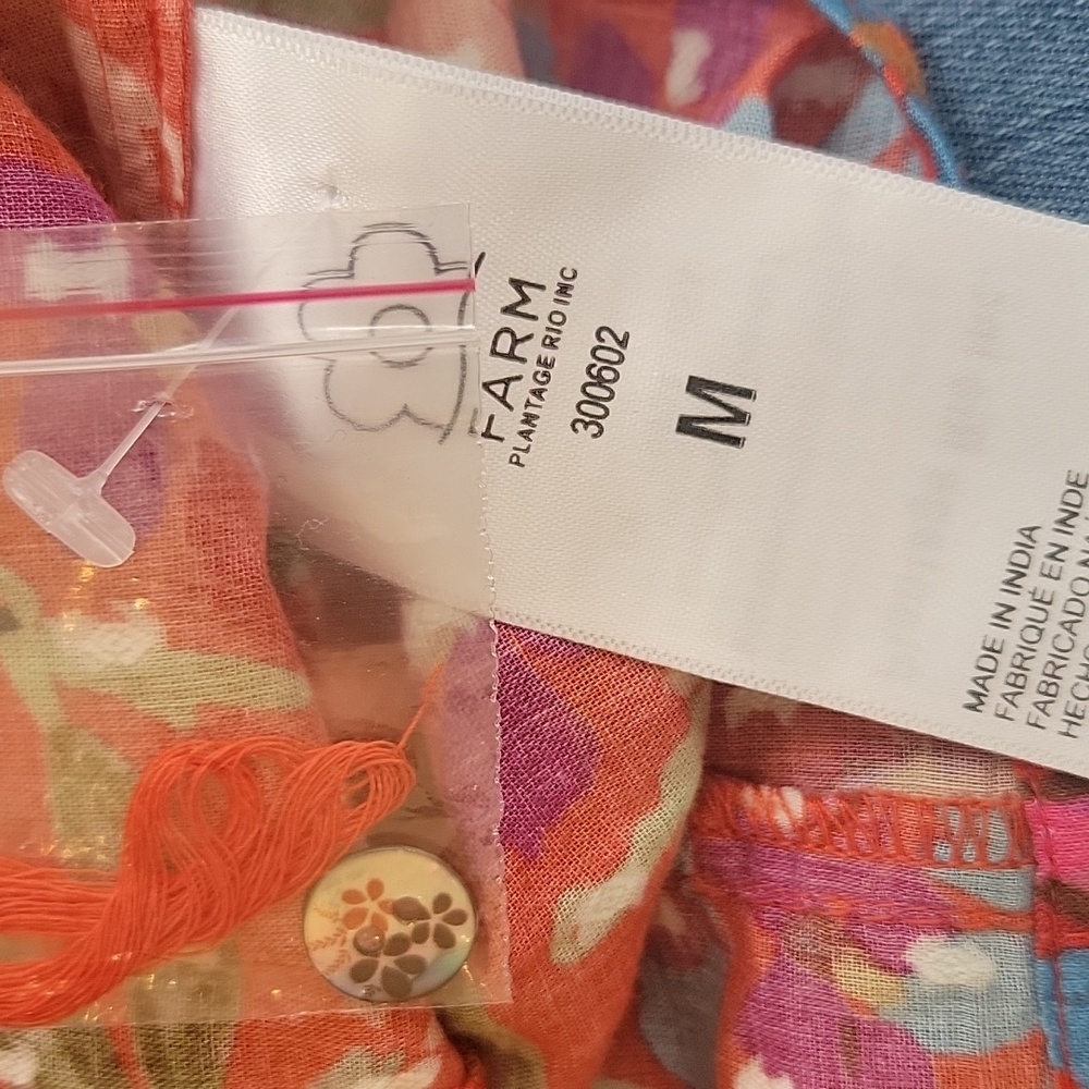 Farm Rio Red Spring Bananas Blouse - Picture 14 of 15